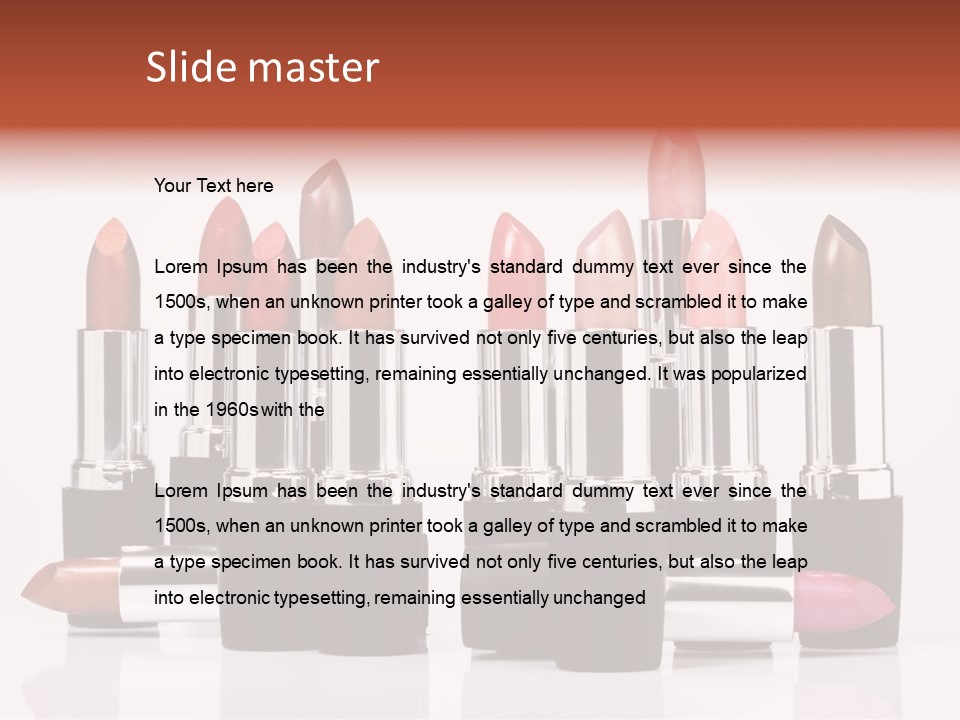 Cosmetic Space Luxurious PowerPoint Template