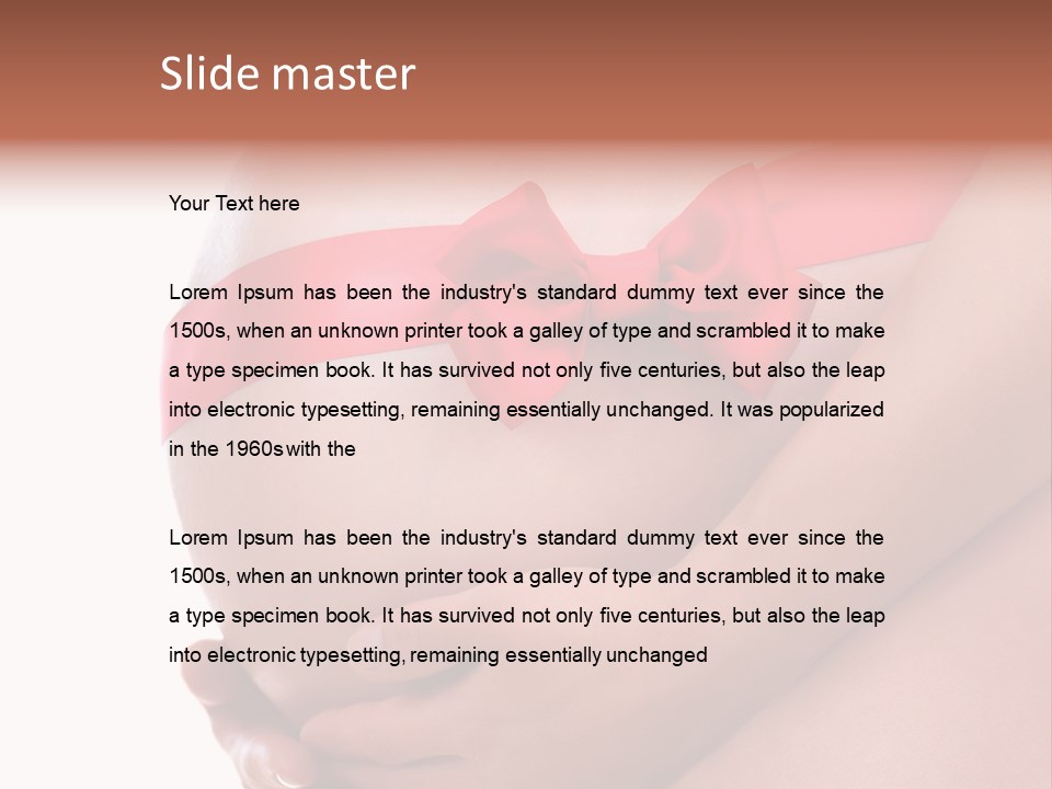 Life Mommy Ribbon PowerPoint Template
