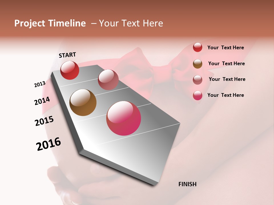 Life Mommy Ribbon PowerPoint Template