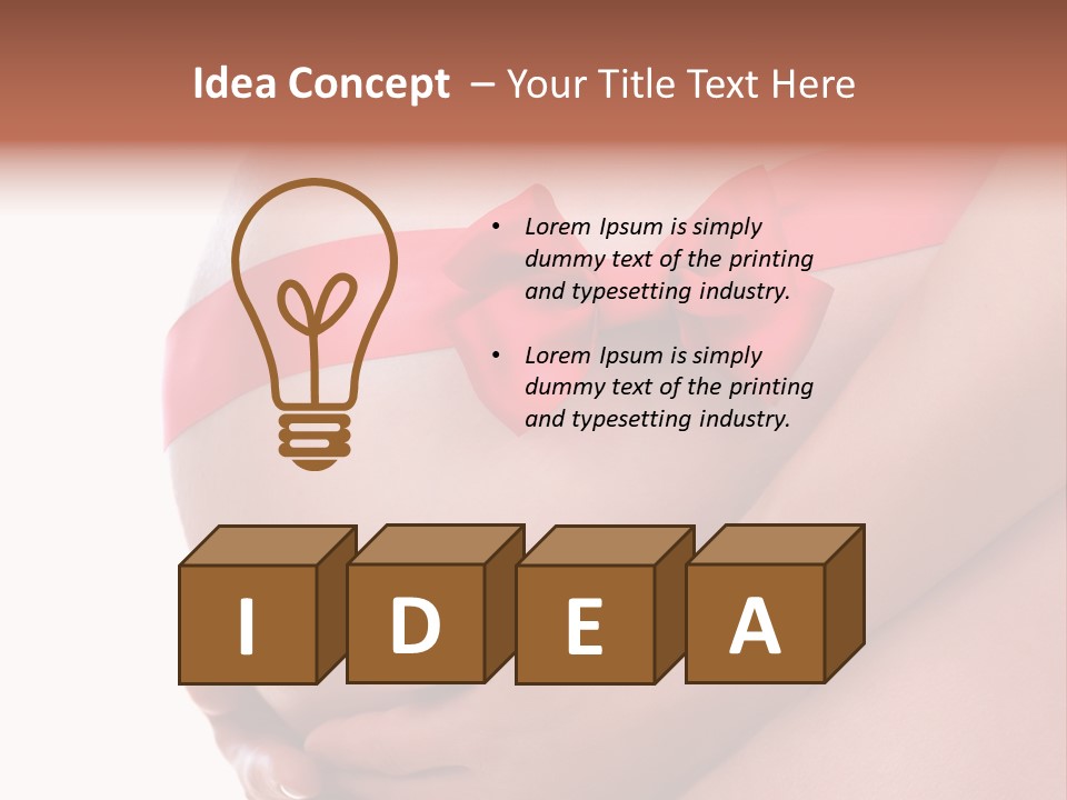 Life Mommy Ribbon PowerPoint Template