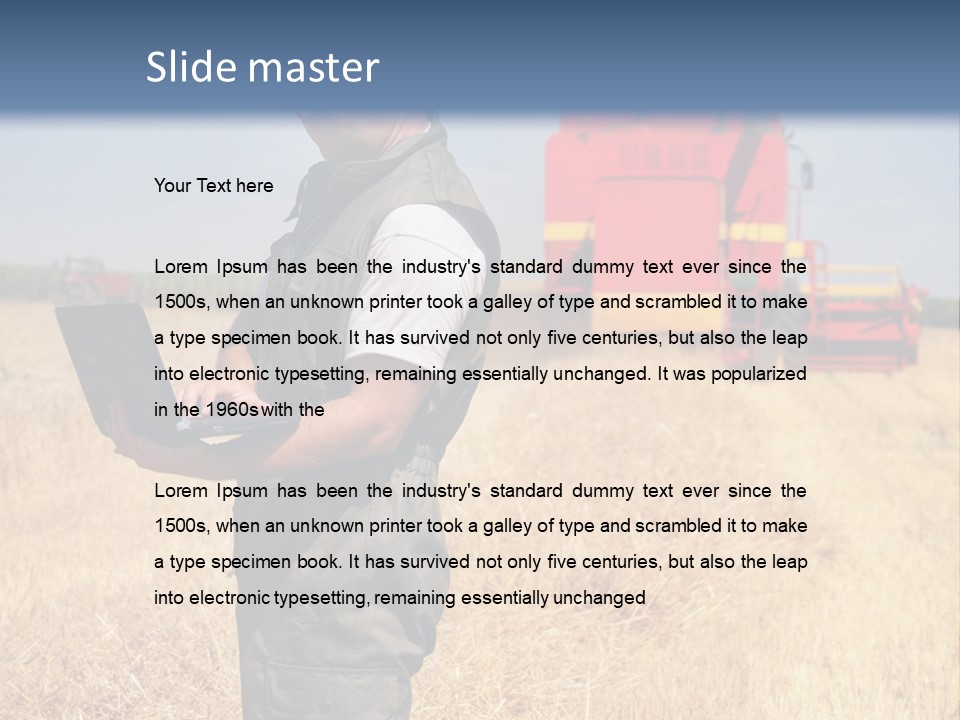 Man  Field PowerPoint Template