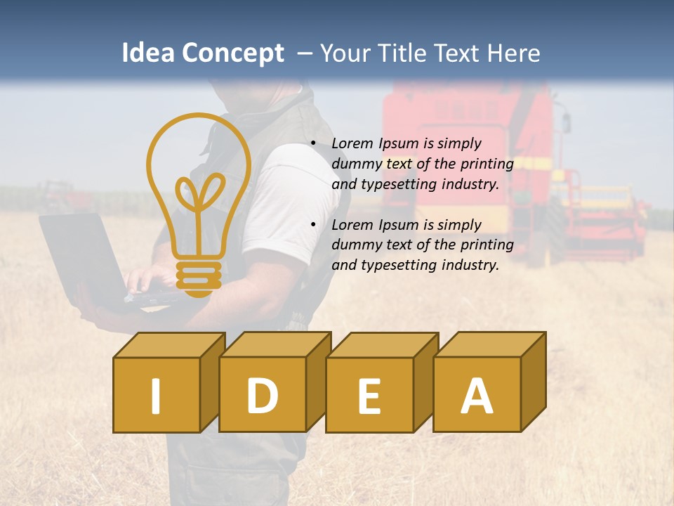 Man  Field PowerPoint Template