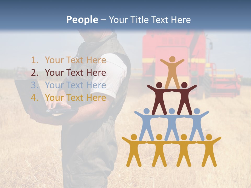 Man  Field PowerPoint Template