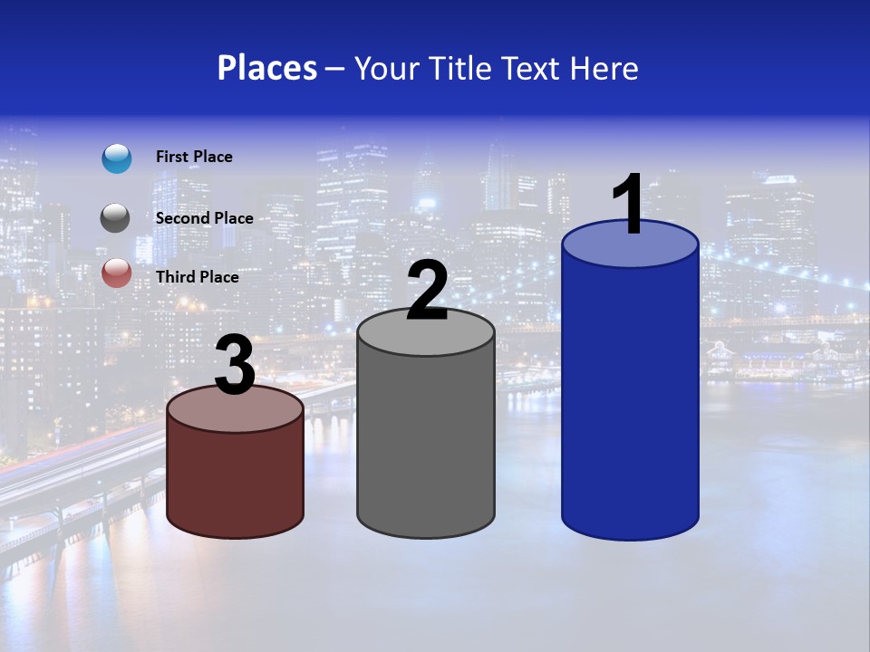 New York Office Buildings Towers PowerPoint Template