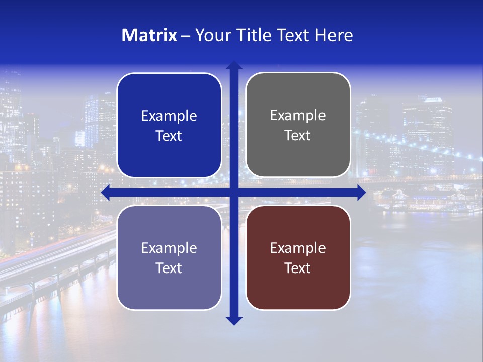 New York Office Buildings Towers PowerPoint Template