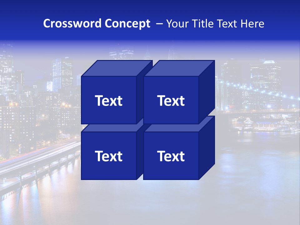 New York Office Buildings Towers PowerPoint Template