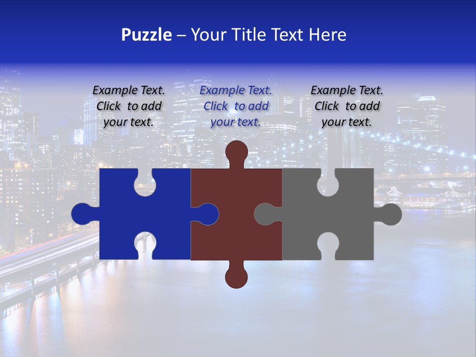 New York Office Buildings Towers PowerPoint Template