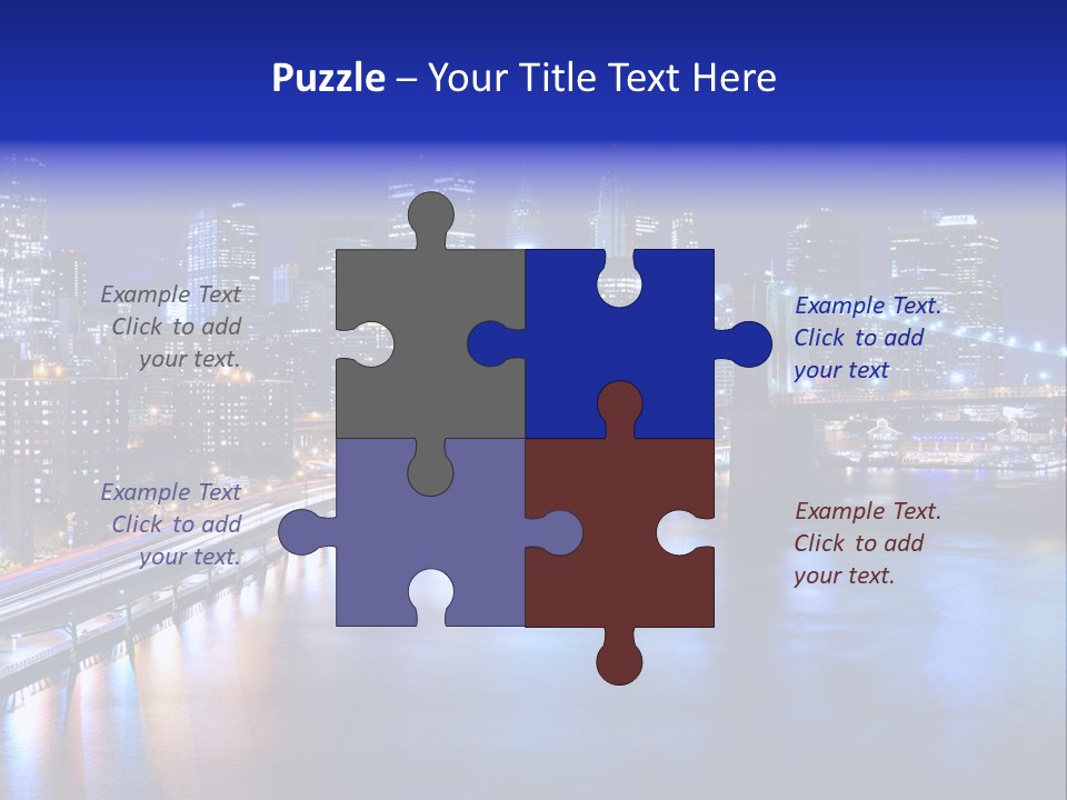 New York Office Buildings Towers PowerPoint Template