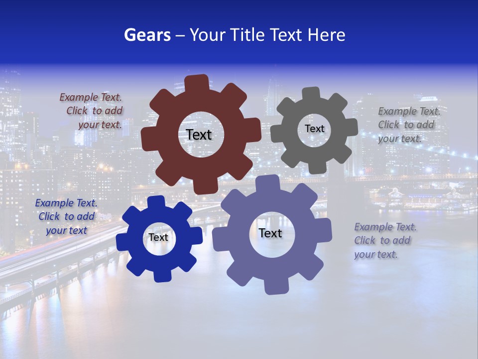 New York Office Buildings Towers PowerPoint Template