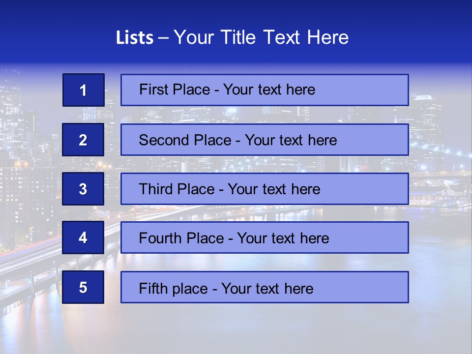 New York Office Buildings Towers PowerPoint Template