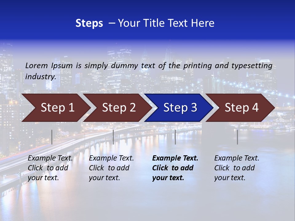New York Office Buildings Towers PowerPoint Template