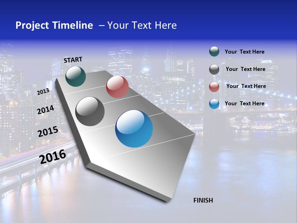 New York Office Buildings Towers PowerPoint Template