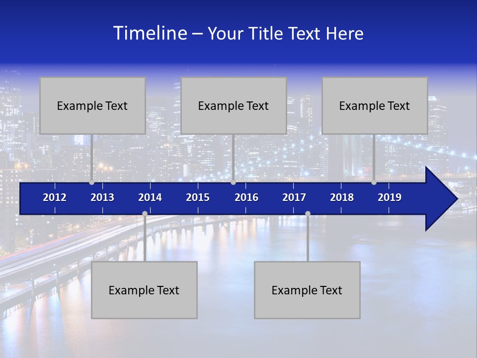 New York Office Buildings Towers PowerPoint Template