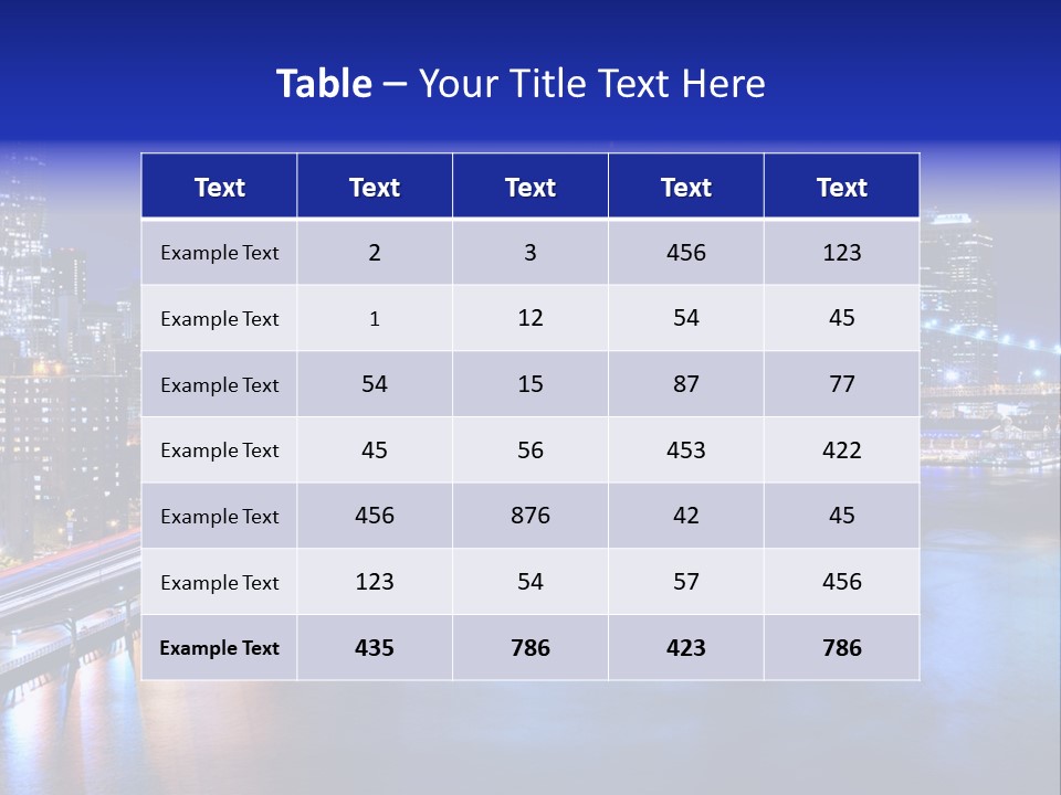 New York Office Buildings Towers PowerPoint Template