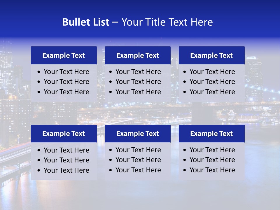 New York Office Buildings Towers PowerPoint Template