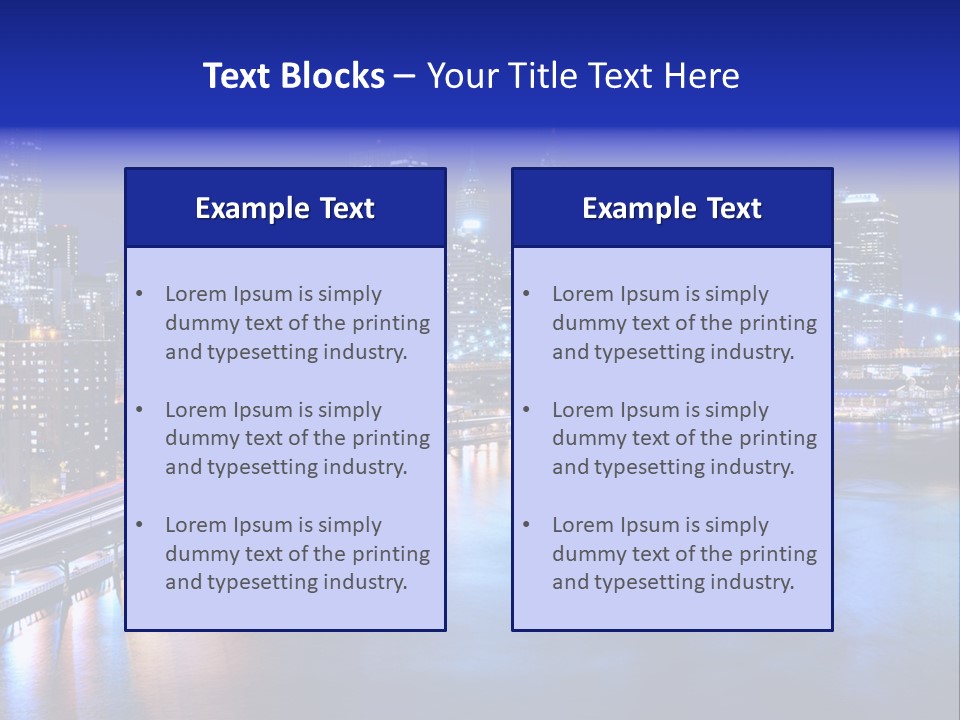 New York Office Buildings Towers PowerPoint Template