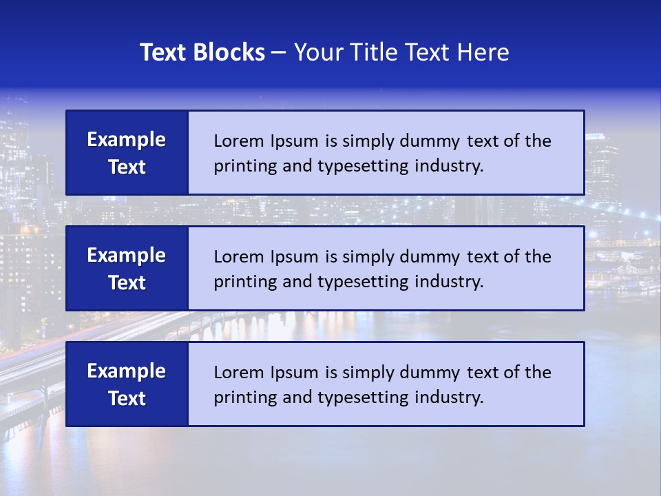 New York Office Buildings Towers PowerPoint Template