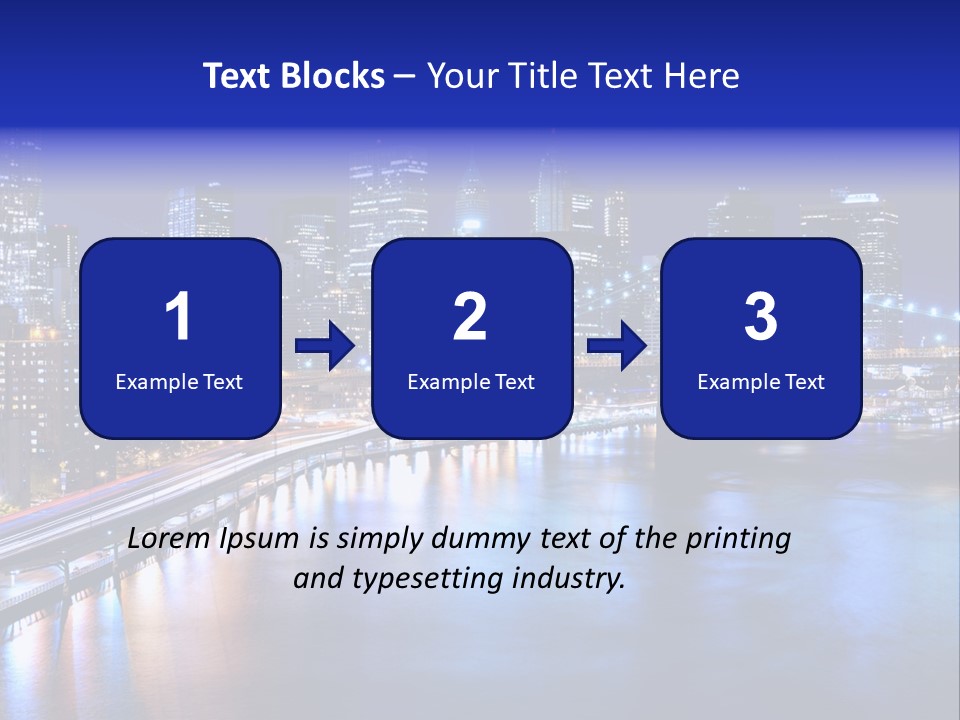 New York Office Buildings Towers PowerPoint Template