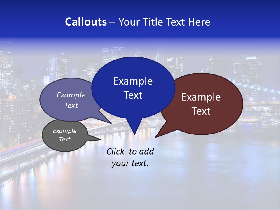 New York Office Buildings Towers PowerPoint Template