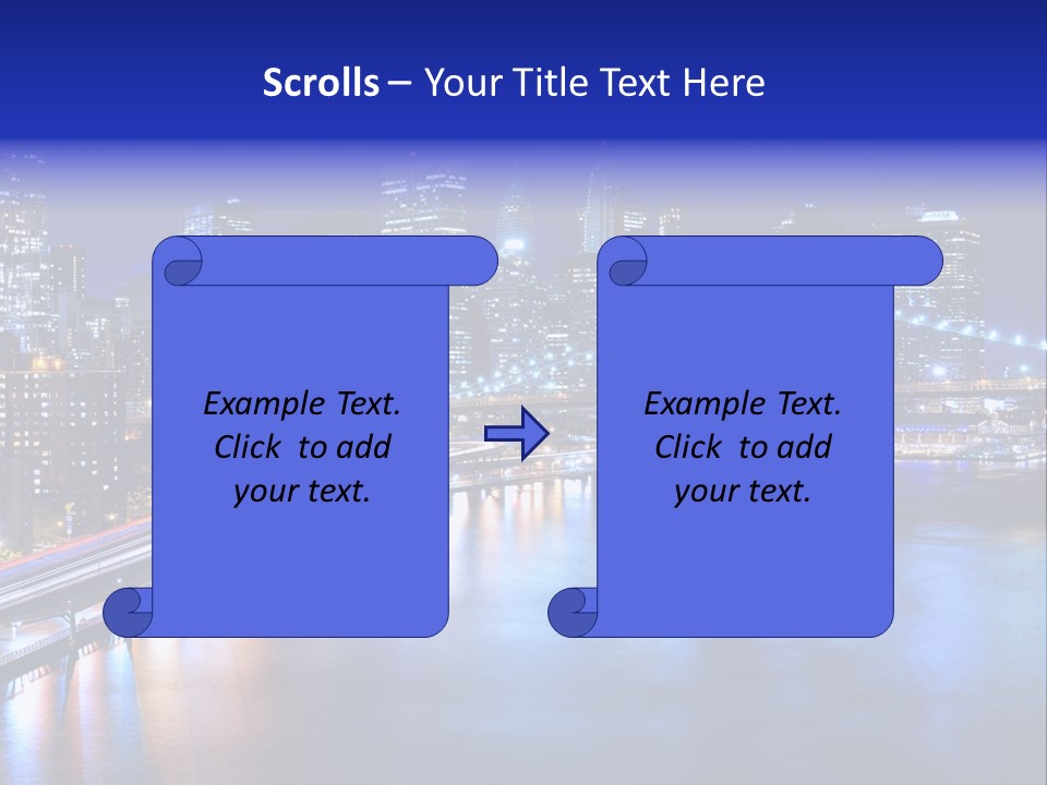 New York Office Buildings Towers PowerPoint Template