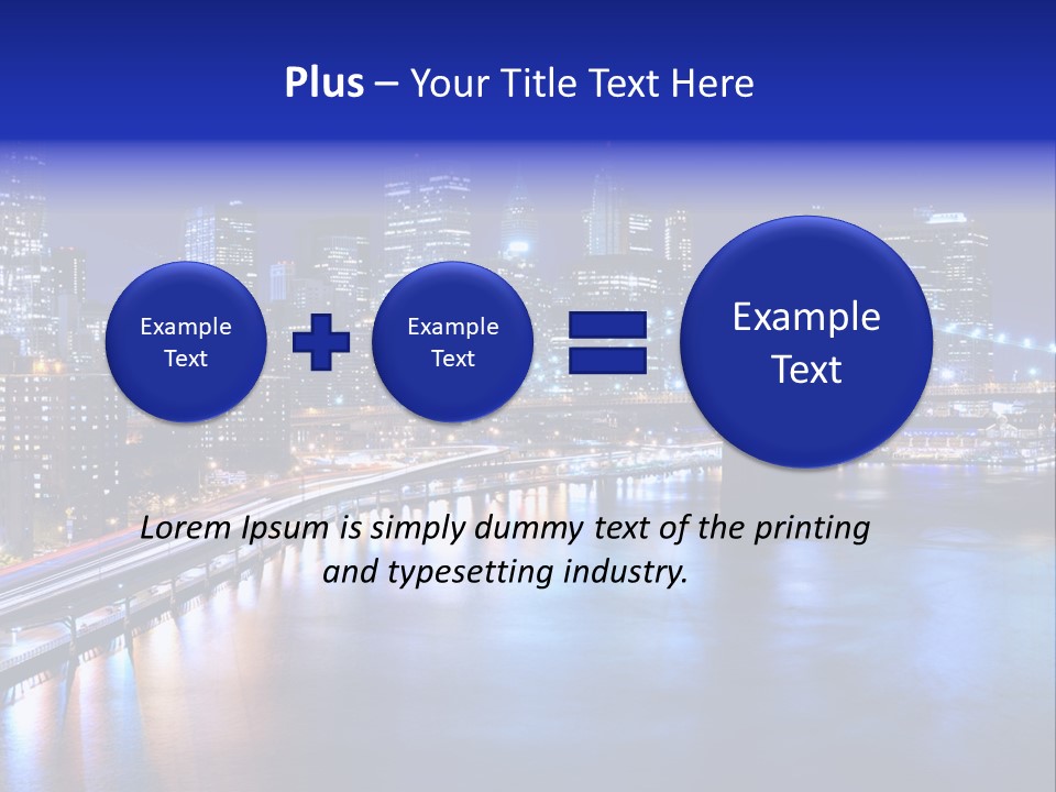 New York Office Buildings Towers PowerPoint Template