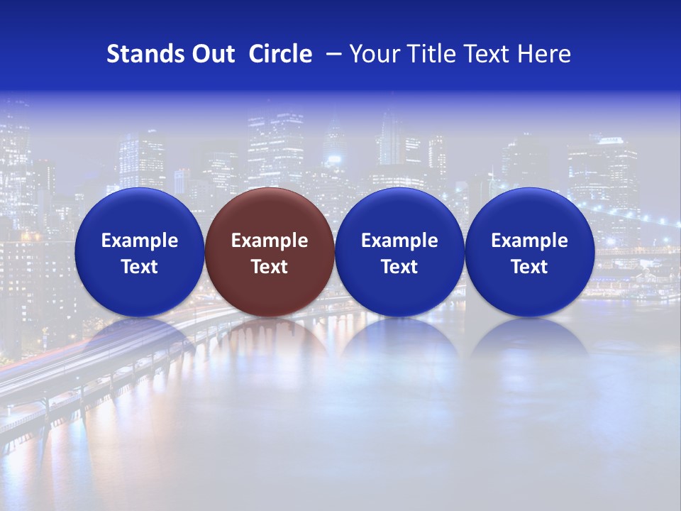 New York Office Buildings Towers PowerPoint Template