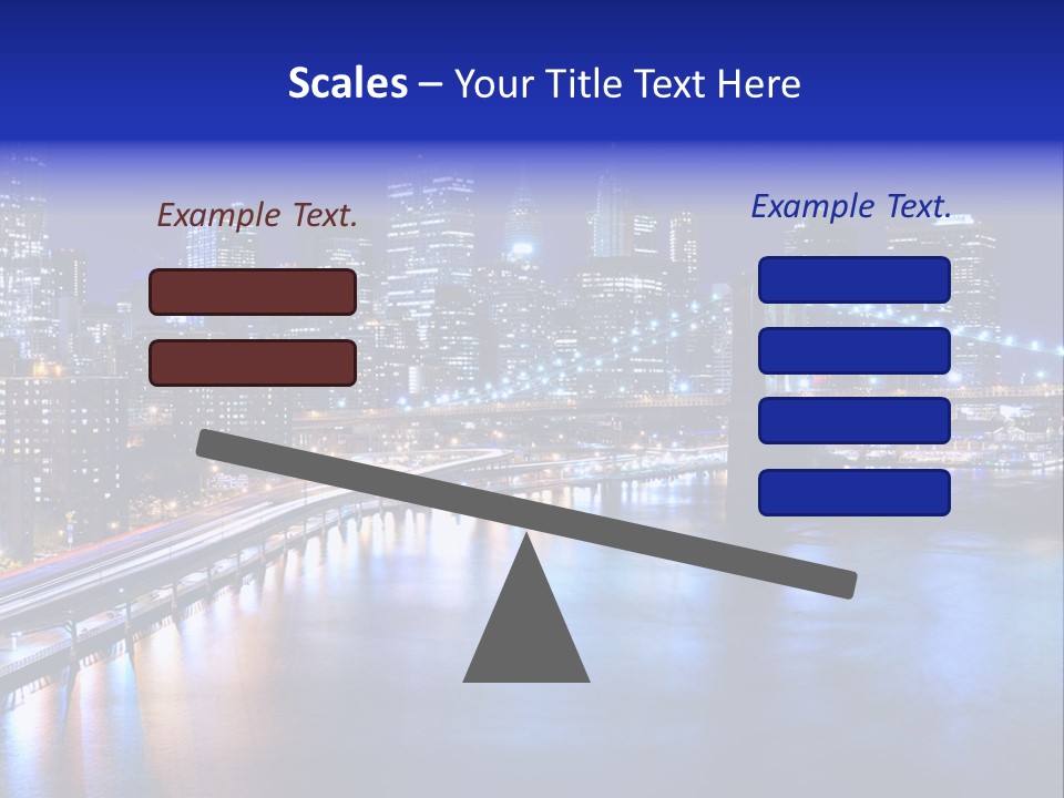 New York Office Buildings Towers PowerPoint Template