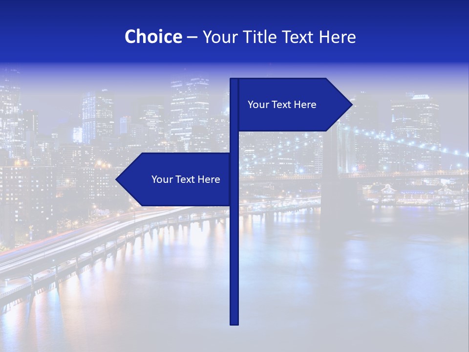 New York Office Buildings Towers PowerPoint Template