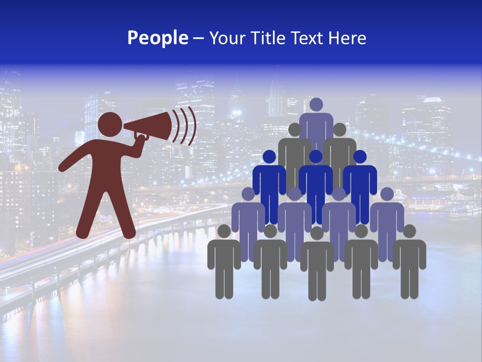 New York Office Buildings Towers PowerPoint Template