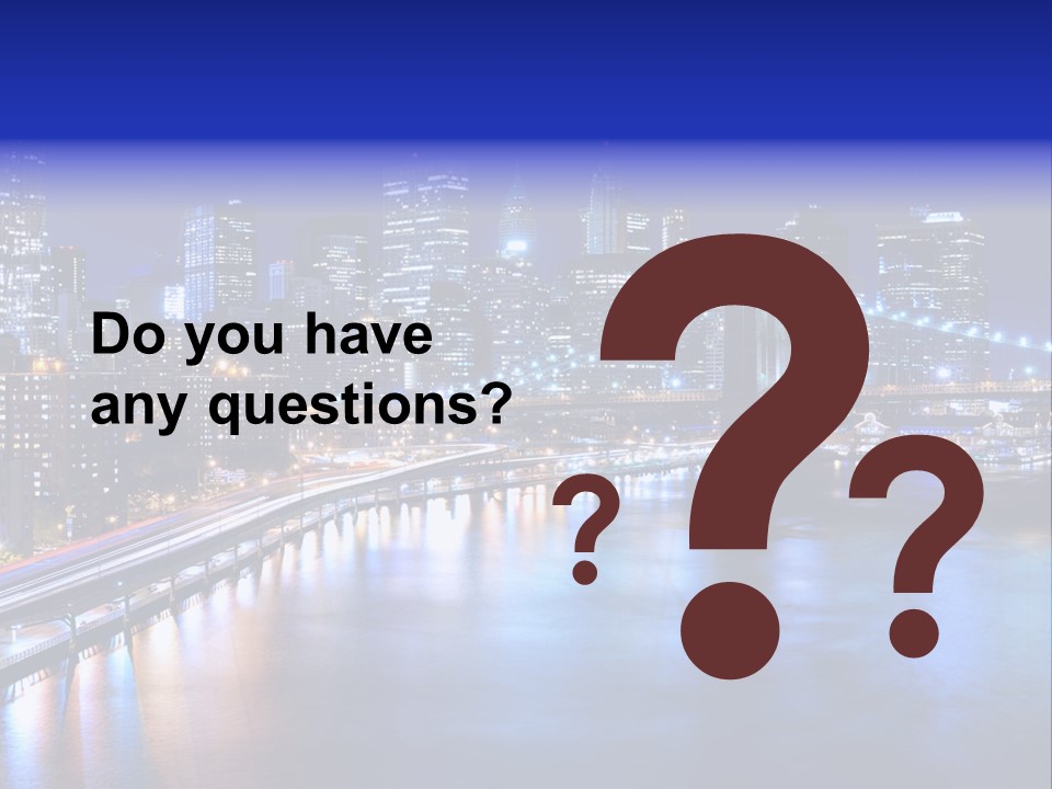 New York Office Buildings Towers PowerPoint Template