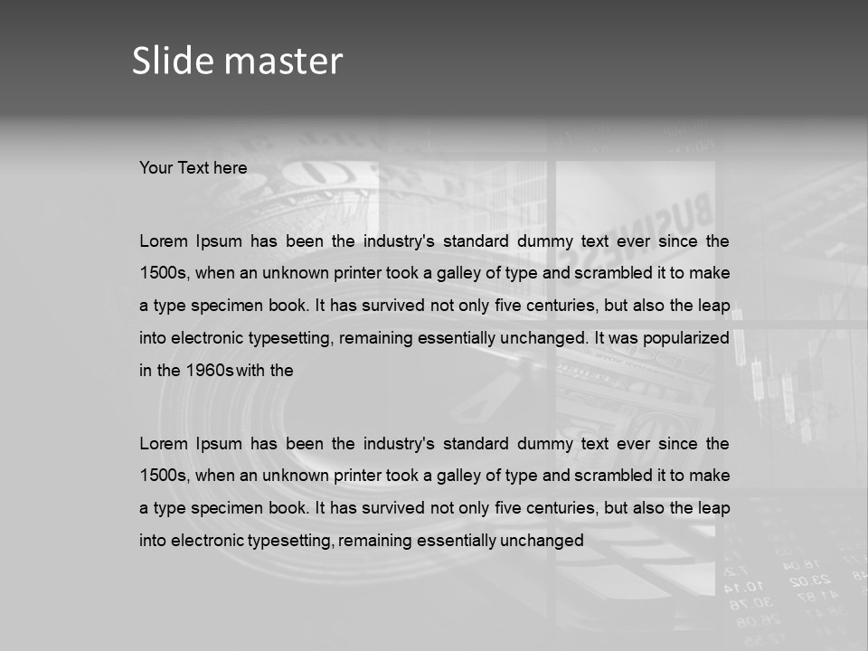 Banking Cash Flow Note PowerPoint Template