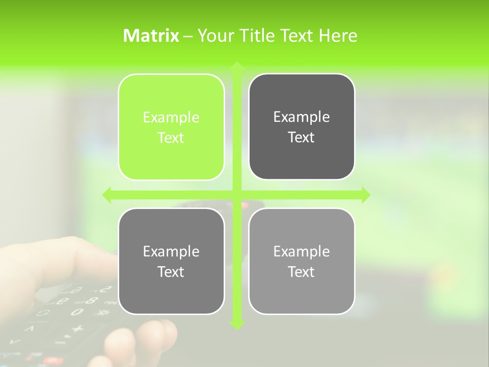 Thumb Control Streaming PowerPoint Template