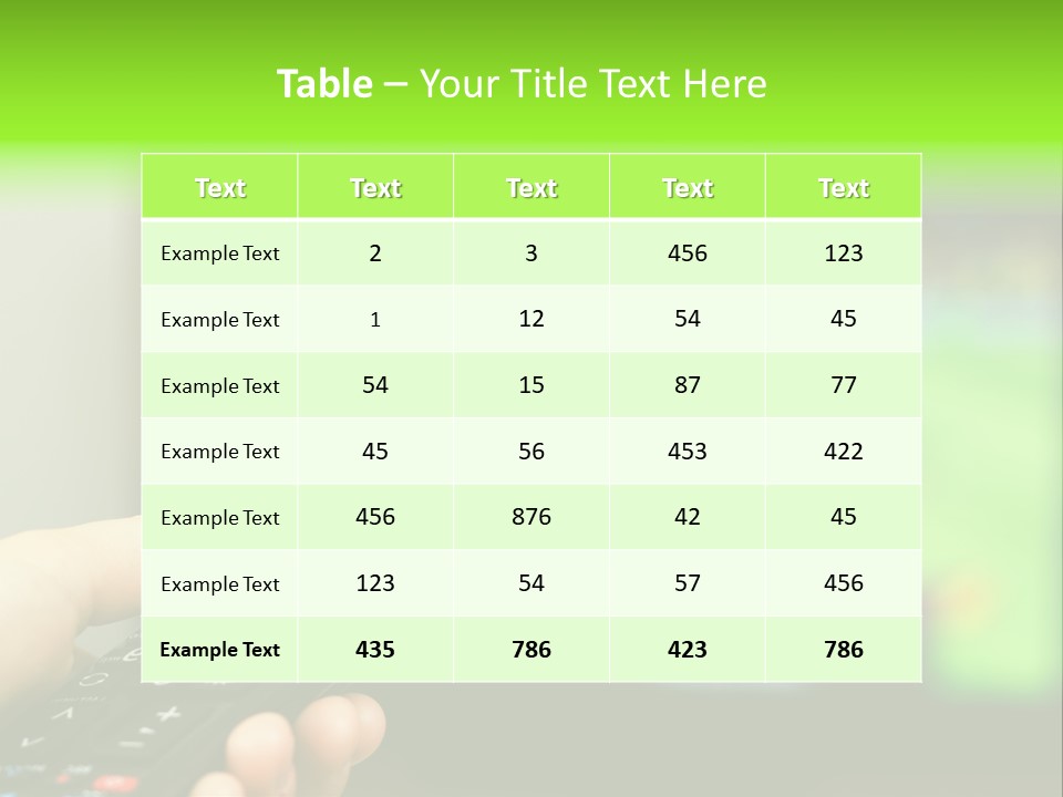 Thumb Control Streaming PowerPoint Template