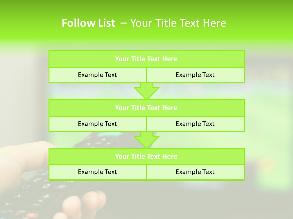 Thumb Control Streaming PowerPoint Template