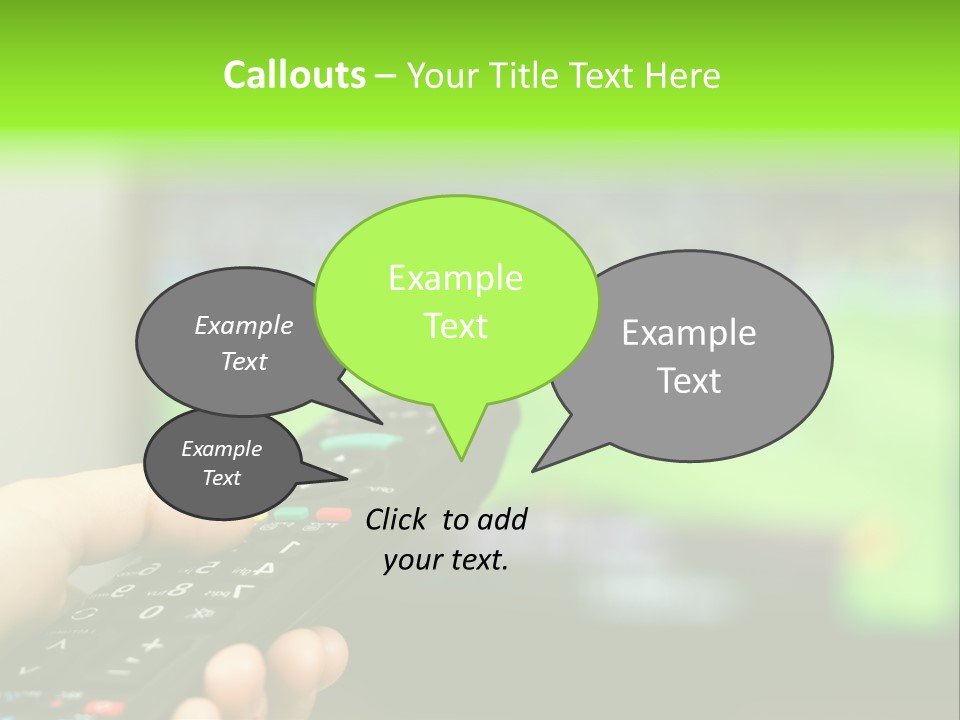Thumb Control Streaming PowerPoint Template