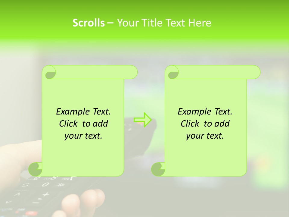 Thumb Control Streaming PowerPoint Template
