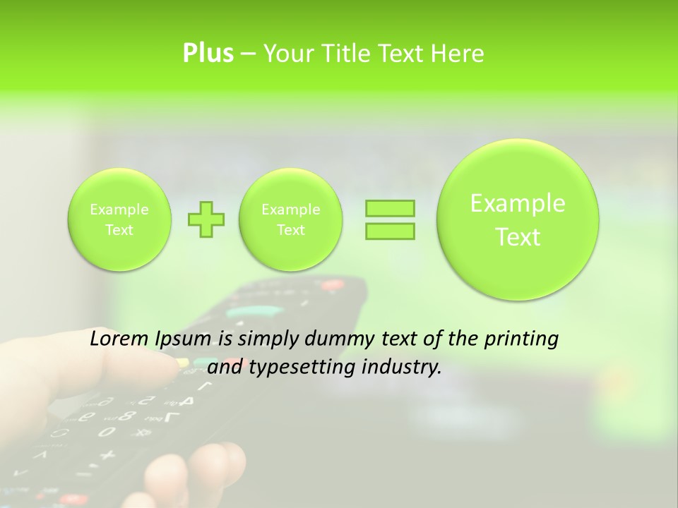 Thumb Control Streaming PowerPoint Template