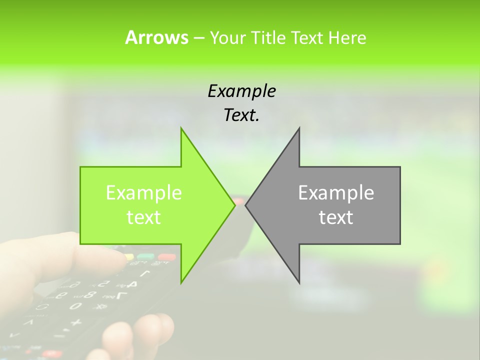 Thumb Control Streaming PowerPoint Template