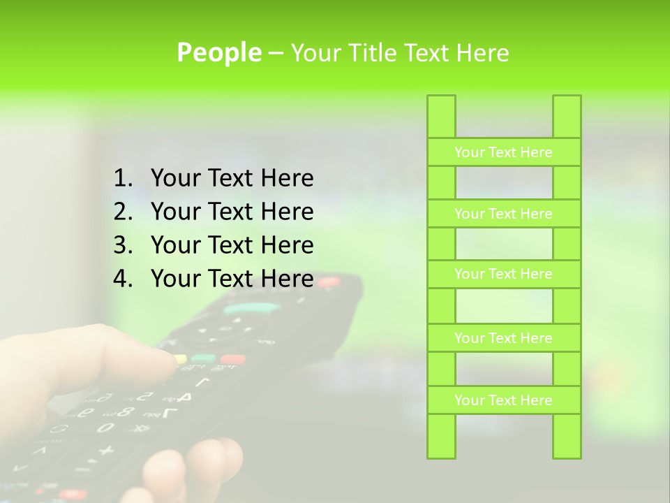 Thumb Control Streaming PowerPoint Template
