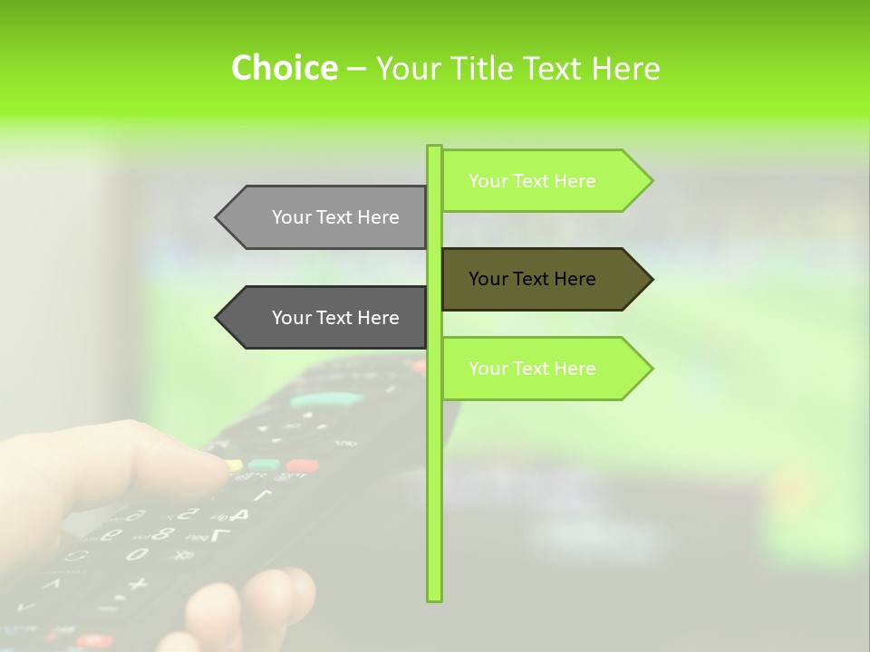 Thumb Control Streaming PowerPoint Template