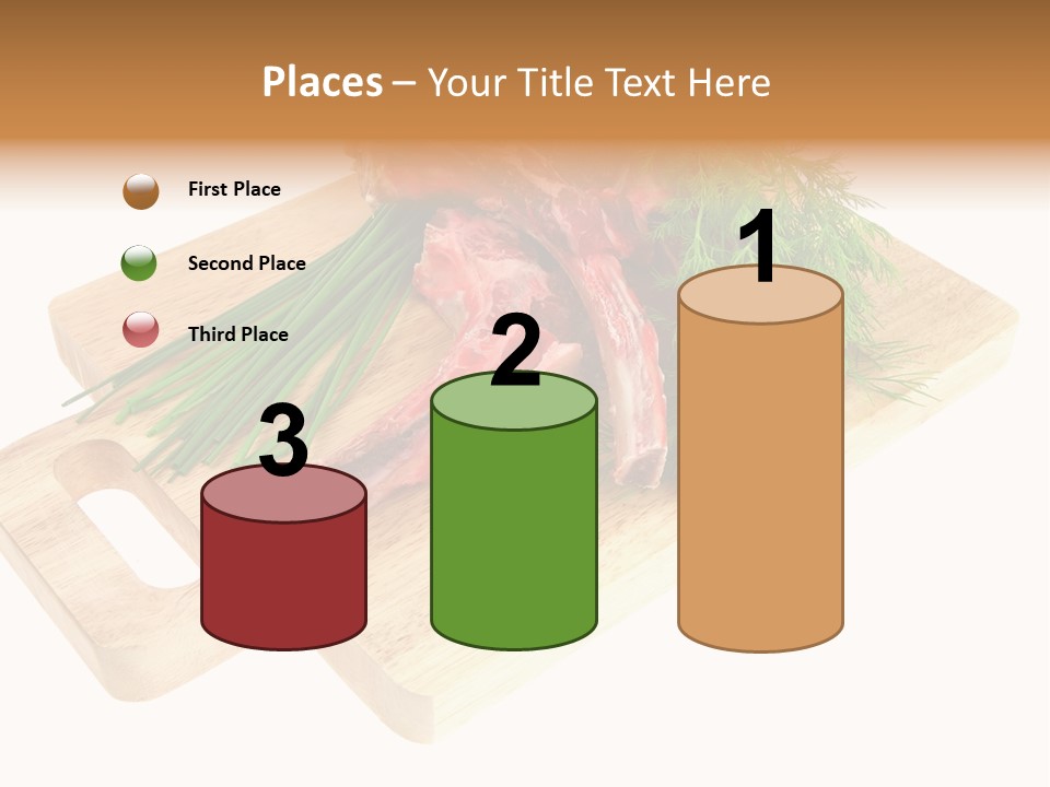 Cut Food Grocery PowerPoint Template