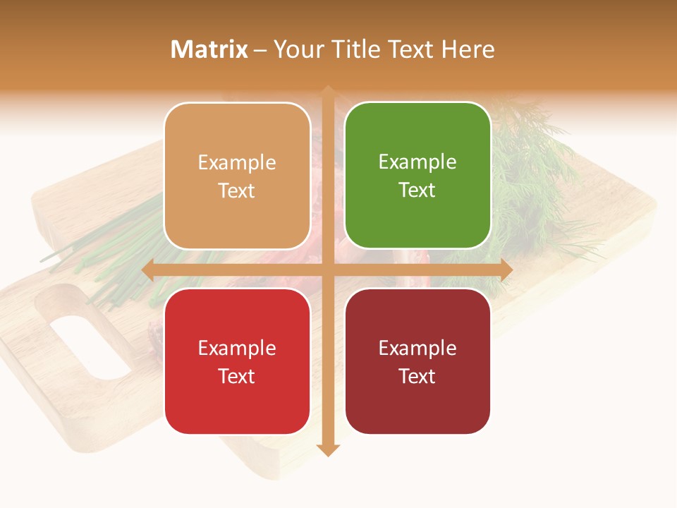 Cut Food Grocery PowerPoint Template