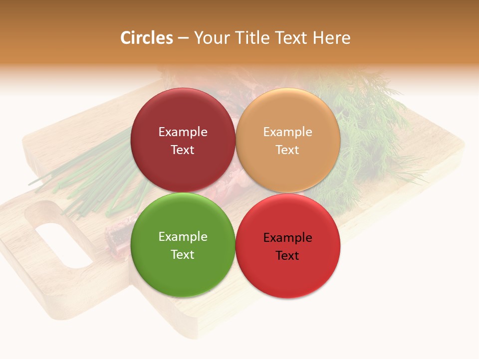 Cut Food Grocery PowerPoint Template