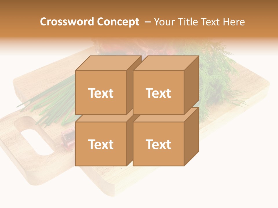Cut Food Grocery PowerPoint Template