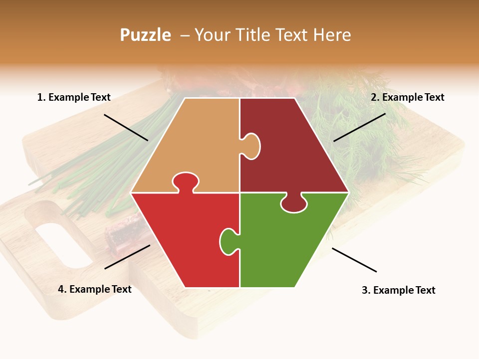 Cut Food Grocery PowerPoint Template