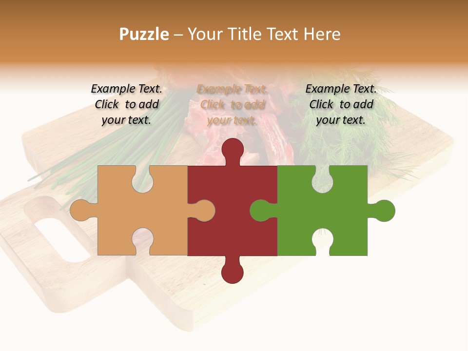 Cut Food Grocery PowerPoint Template