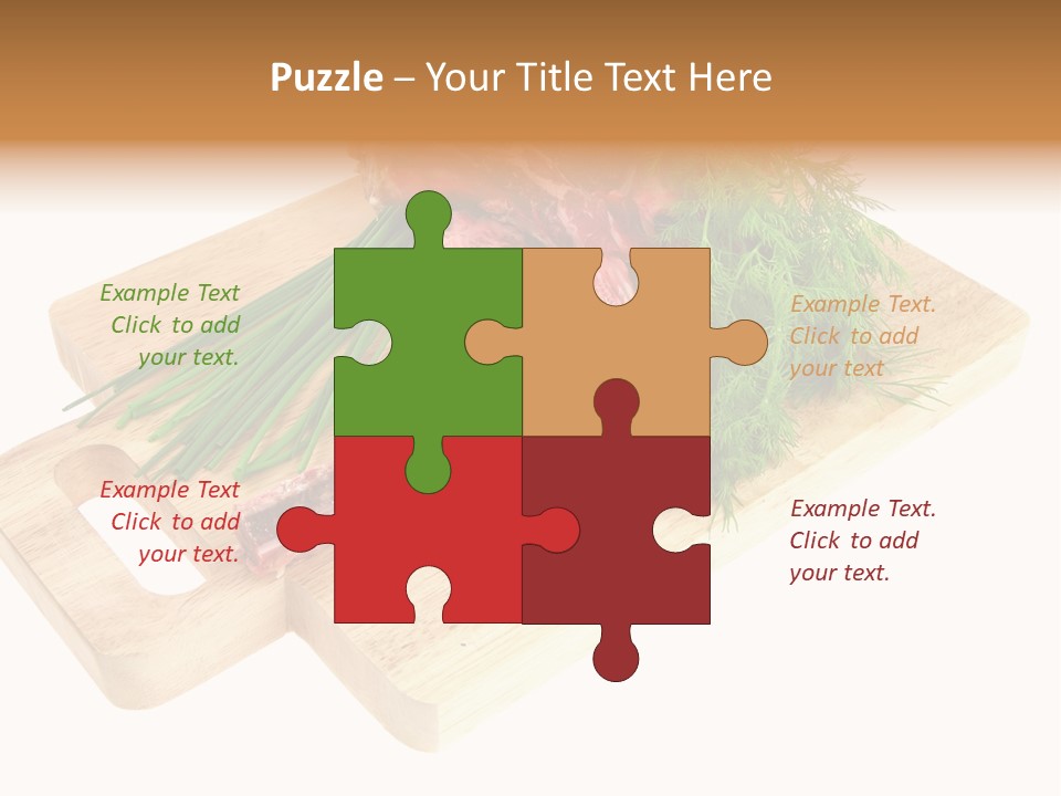 Cut Food Grocery PowerPoint Template