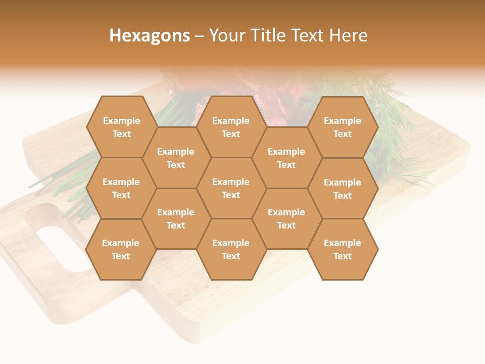 Cut Food Grocery PowerPoint Template