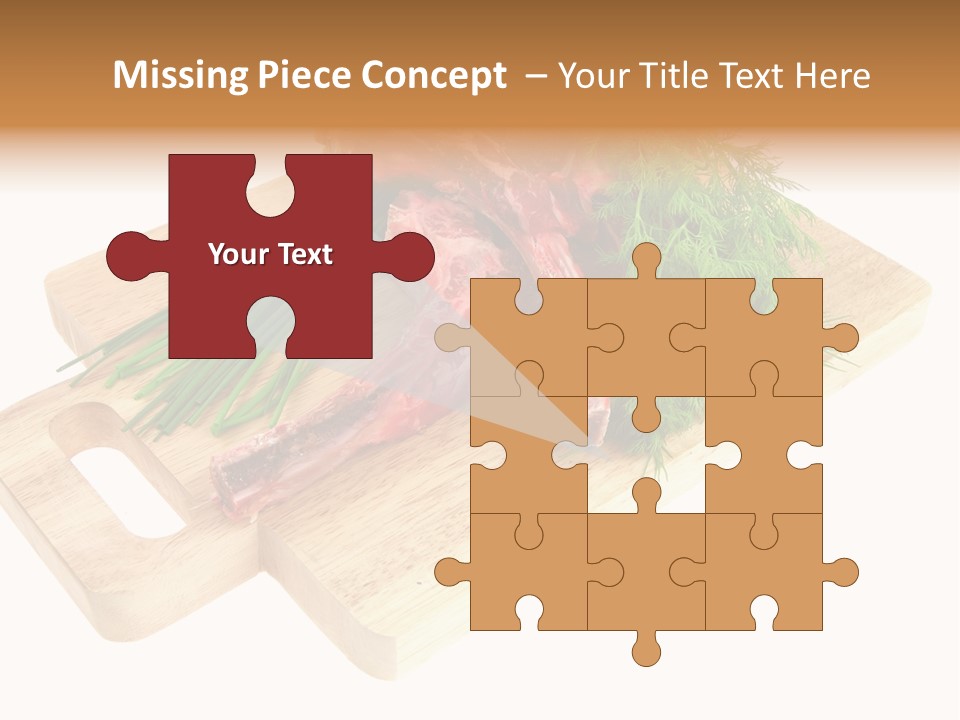 Cut Food Grocery PowerPoint Template