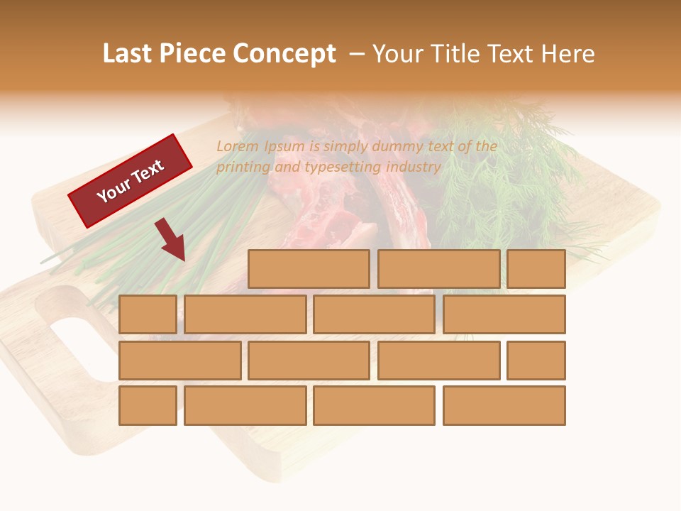 Cut Food Grocery PowerPoint Template